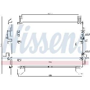 Kondenzator, klima-uređaj NISSENS NIS 940805 IC-E53EDC