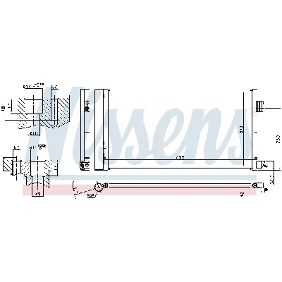 Kondenzator, klima-uređaj NISSENS NIS 940809 IC-E0B7AA