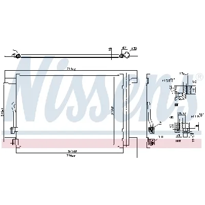 Kondenzator, klima-uređaj NISSENS NIS 940837 IC-G0QQ3E