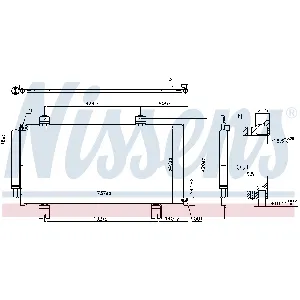 Kondenzator, klima-uređaj NISSENS NIS 941039 IC-E0B770