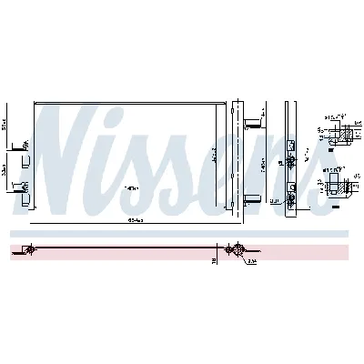 Kondenzator, klima-uređaj NISSENS NIS 941049 IC-G07R8Z