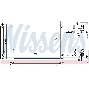 Kondenzator, klima-uređaj NISSENS NIS 941060 IC-E4AA6E