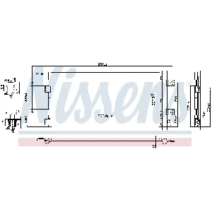 Kondenzator, klima-uređaj NISSENS NIS 941073 IC-E4680C