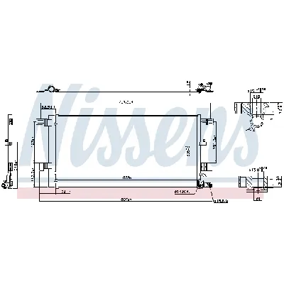 Kondenzator, klima-uređaj NISSENS NIS 941076 IC-G04THC