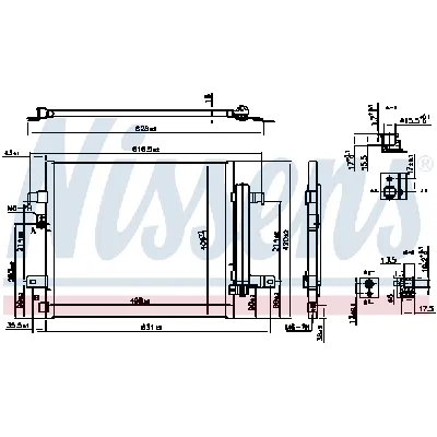 Kondenzator, klima-uređaj NISSENS NIS 941105 IC-F71364