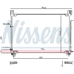 Kondenzator, klima-uređaj NISSENS NIS 941147 IC-EBB28C