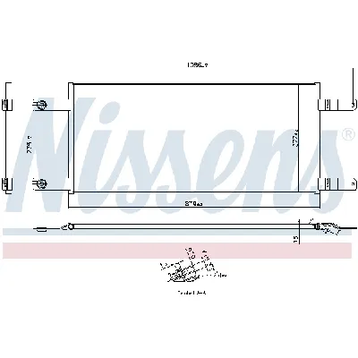 Kondenzator, klima-uređaj NISSENS NIS 941155 IC-G0KZDA