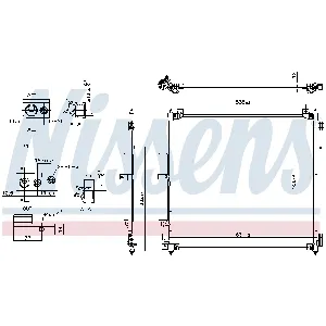 Kondenzator, klima-uređaj NISSENS NIS 941164 IC-G0P180