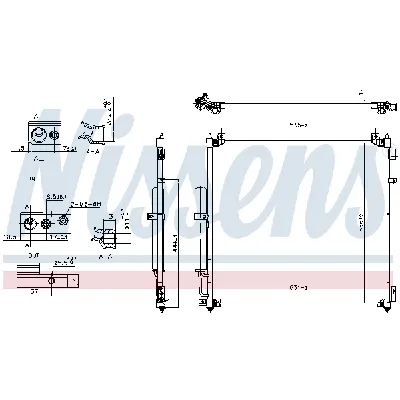 Kondenzator, klima-uređaj NISSENS NIS 941164 IC-G0P180