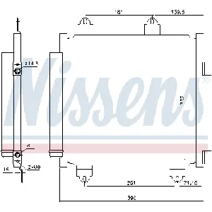Kondenzator, klima-uređaj NISSENS NIS 941176 IC-G04THF