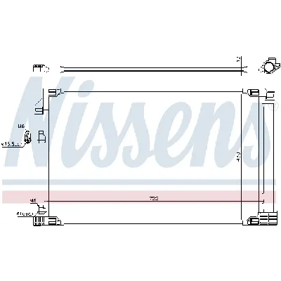 Kondenzator, klima-uređaj NISSENS NIS 941217 IC-G0O8Q6