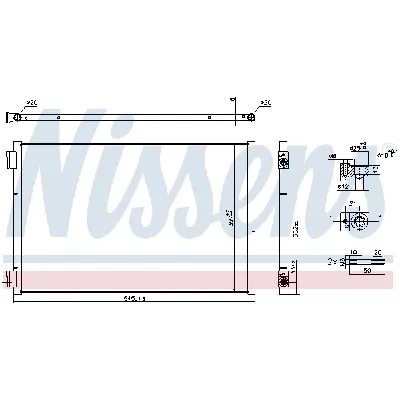 Kondenzator, klima-uređaj NISSENS NIS 941297 IC-G0UAFR