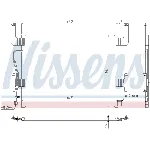 Kondenzator, klima-uređaj NISSENS NIS 94254 IC-A40944