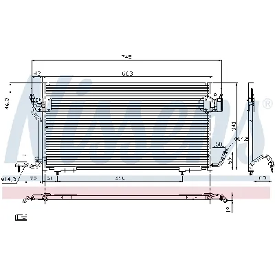Kondenzator, klima-uređaj NISSENS NIS 94276 IC-364935