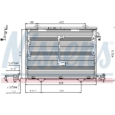 Kondenzator, klima-uređaj NISSENS NIS 94284 IC-365001