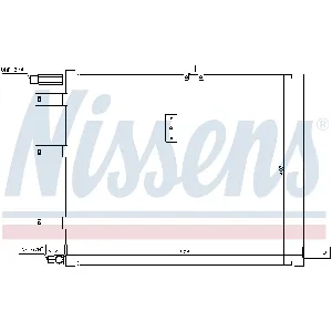 Kondenzator, klima-uređaj NISSENS NIS 94300 IC-365064