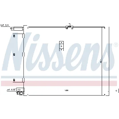 Kondenzator, klima-uređaj NISSENS NIS 94300 IC-365064