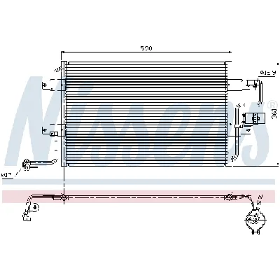 Kondenzator, klima-uređaj NISSENS NIS 94310 IC-364913