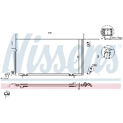 Kondenzator, klima-uređaj NISSENS NIS 94321 IC-365031