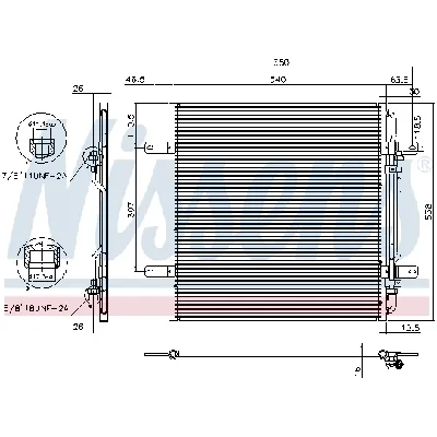 Kondenzator, klima-uređaj NISSENS NIS 94337 IC-9D2954