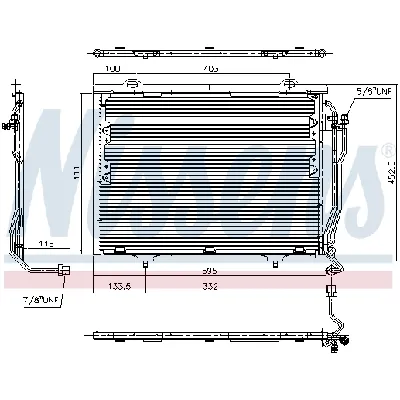 Kondenzator, klima-uređaj NISSENS NIS 94376 IC-365002