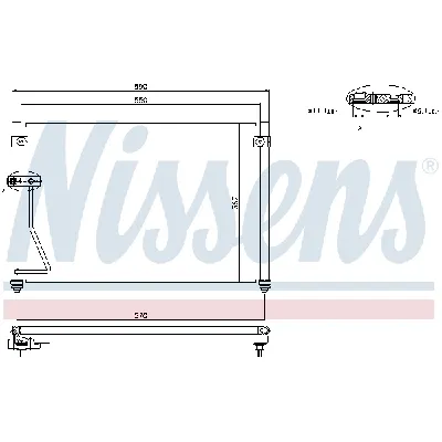 Kondenzator, klima-uređaj NISSENS NIS 94428 IC-474031