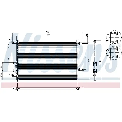 Kondenzator, klima-uređaj NISSENS NIS 94526 IC-473902
