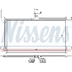 Kondenzator, klima-uređaj NISSENS NIS 94538 IC-A73B33