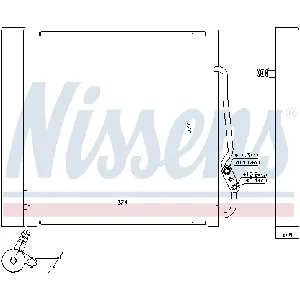 Kondenzator, klima-uređaj NISSENS NIS 94543 IC-474032