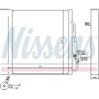 Kondenzator, klima-uređaj NISSENS NIS 94543 IC-474032