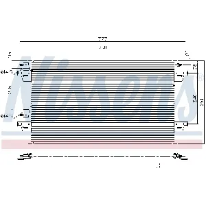 Kondenzator, klima-uređaj NISSENS NIS 94551 IC-474094