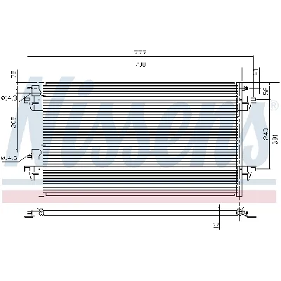 Kondenzator, klima-uređaj NISSENS NIS 94551 IC-474094