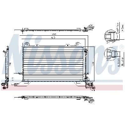 Kondenzator, klima-uređaj NISSENS NIS 94567 IC-474042
