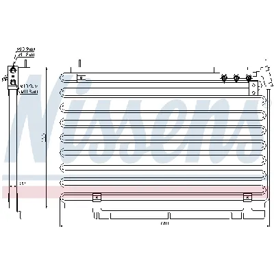 Kondenzator, klima-uređaj NISSENS NIS 94576 IC-9D2959