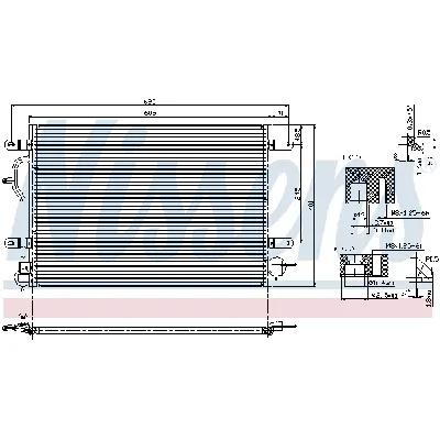 Kondenzator, klima-uređaj NISSENS NIS 94583 IC-9D295D