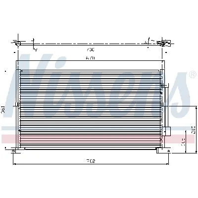 Kondenzator, klima-uređaj NISSENS NIS 94585 IC-9D295F