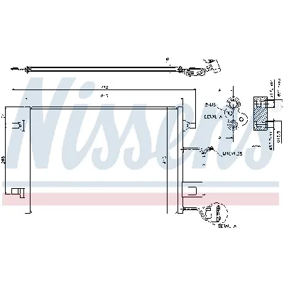 Kondenzator, klima-uređaj NISSENS NIS 94601 IC-A35A46