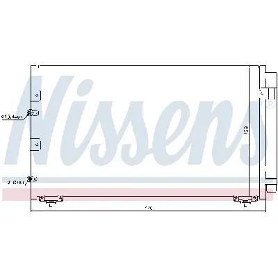 Kondenzator, klima-uređaj NISSENS NIS 94608 IC-A8C685