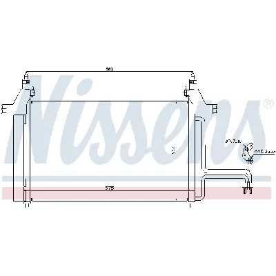 Kondenzator, klima-uređaj NISSENS NIS 94610 IC-9D296F