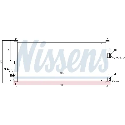 Kondenzator, klima-uređaj NISSENS NIS 94616 IC-A95EDA
