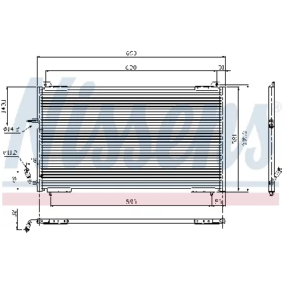Kondenzator, klima-uređaj NISSENS NIS 94625 IC-9D2973