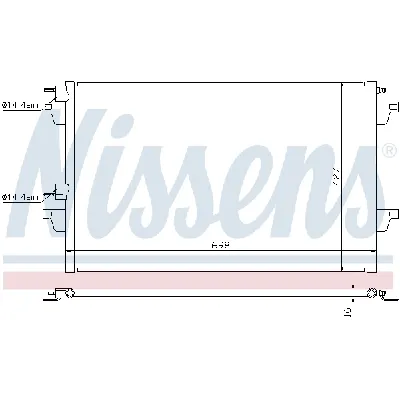 Kondenzator, klima-uređaj NISSENS NIS 94627 IC-A35A4B