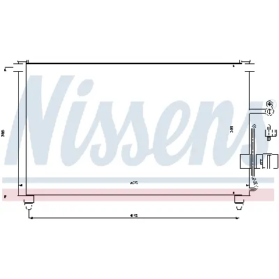 Kondenzator, klima-uređaj NISSENS NIS 94639 IC-9D297A