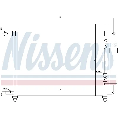 Kondenzator, klima-uređaj NISSENS NIS 94640 IC-9D297B