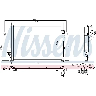 Kondenzator, klima-uređaj NISSENS NIS 94646 IC-9D2981