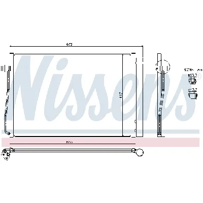 Kondenzator, klima-uređaj NISSENS NIS 94679 IC-A35A64