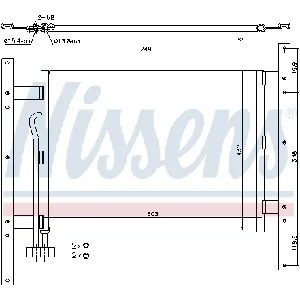 Kondenzator, klima-uređaj NISSENS NIS 94682 IC-A73AEA