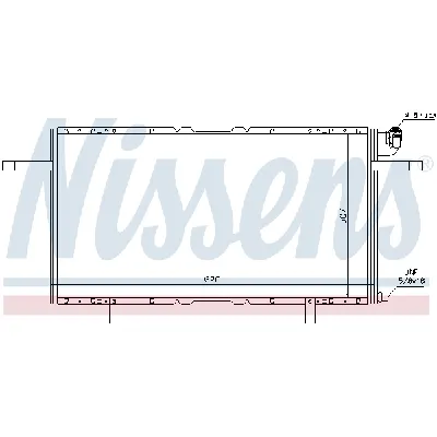 Kondenzator, klima-uređaj NISSENS NIS 94686 IC-A35A68