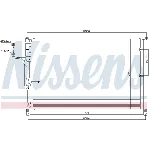 Kondenzator, klima-uređaj NISSENS NIS 94724 IC-B2B027