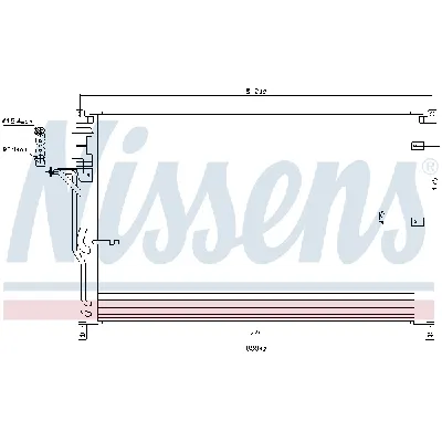 Kondenzator, klima-uređaj NISSENS NIS 94724 IC-B2B027